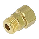 Raccord laiton bicône Ø6 mâle 1 / 4 Raccord laiton bicône Ø6 mâle 1 / 4