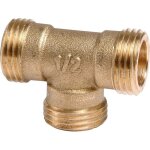 Raccord laiton en t � visser - m 3 / 8'
