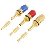 Raccord rapide, 3pcs 8mm connecteur de soudage refroidi � l'eau adaptateur de gaz pour torche de soudage ...
