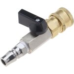 Raccord rapide pour air comprim�, vanne � boisseau sph�rique pneumatique, vanne de dosage, vanne d'arr�t ...
