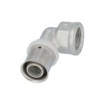 Banyo - raccord a sertir pour tube multicouche, coude transition femelle, etame, 32x3mm - 1'