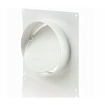 Raccord avec vanne et bride 100 mm vents 495