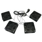 Rackmatic - ventilateurs de plafond pour placard rack 19  4 x 120mm 220vac