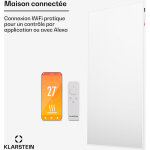 Klarstein - radiateurs chauffage radiant electrique ip24 chauffage salle de bain infrarouge intelligent ...