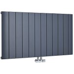 Hudson reed - radiateur design horizontal aluminium ? anthracite ? 60 x 113. 5cm ? aurora