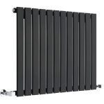 Hudson reed - radiateur design horizontal noir delta 63. 5cm x 84cm x 5. 2cm 751 watts