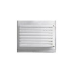Finimetal - radiateur eau - chaude 1331w l. 1000mm h. 605mm 8 tubes double panneau h21 blanc avec ailettes ...