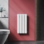 Radiateur eau chaude en acier conception murale vertical tube plat radiateur chauffage central 600x311mm ...