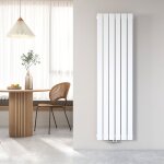 Heilmetz - radiateur eau chaude en acier design vertical radiateur chauffage central blanc 160x46cm