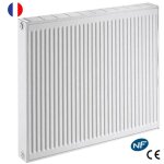 Radiateur eau chaude de dietrich t21 ihr 60x60 cm 406 w raccordement bas r�versible