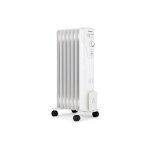 Radiateur �lectrique bain d'huile 1500w oceanic - 3 puissances - 7 �l�ments - blanc - mobile
