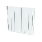 Radiateur  inertie carrera - 1500w - pierre naturelle - horizontal et plat - blanc