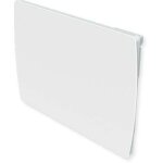 Radiateur � inertie carrera ceramique verre blanc lcd 1000w - blanc