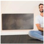 Radiateur � inertie touch silicium terre lunaire 2000w horizontal - valderoma tl2000t