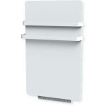 Radiateur sche - serviette carrera - 500w - verre lcd - avec soufflerie 900w (1400w) - blanc