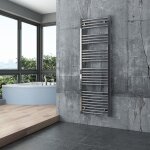 Bernstein - radiateur sche - serviettes design acier inoxydable de salle de bain - chrome - r20c - connexion ...