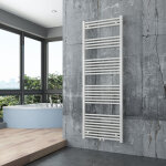 Bernstein - radiateur s�che - serviettes design de salle de bain en laiton - blanc - r18w - connexion ...