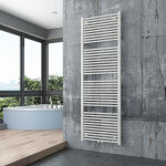 Bernstein - radiateur s�che - serviettes design de salle de bain en laiton - blanc - r18w - connexion ...