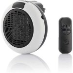 Radiateur soufflant mural electrique - chauffage prise murale avec thermostat et minuterie - chauffage ...