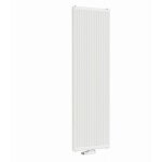 Henrad ? radiateur eau chaude en acier 1800w h2000 x l500 mm ? fixation murale ? finition blanche ral ...