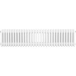 Radiateur traditionnel � 4 colonnes 300 x 1370 mm en acier carbone blanc chauffage central horizontale ...