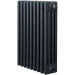 Radiateur traditionnel � 4 colonnes 600 x 425 mm en acier carbone gris anthracite chauffage central horizontal ...