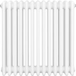 Radiateur traditionnel � 4 colonnes 600 x 605 mm en acier carbone blanc chauffage central horizontale ...