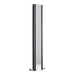 Radiateur vertical design avec miroir ? anthracite ? 160 x 26. 5cm ? sloane