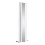 Hudson reed - radiateur vertical design avec miroir ? blanc ? 160 x 38. 5cm ? sloane