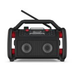Radio de chantier bluetooth 5. 0 ? alimentation batterie lithium - polym�re 11, 1v ? puissance 2 x 15w ...