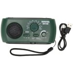 Radio � manivelle portable torche led pratique ext�rieure multi - bande am / fm / sw radio m�t�o � manivelle ...
