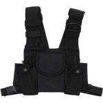 Radios de poche radio poitrine harnais face pack pochette etui gilet greement porter pour 2 voies talkie ...