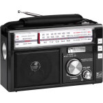 Radio portable r�tro multi - bandes: bluetooth, lecture tf / usb, lampe torche, recharge ac / dc, fm ...