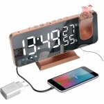 Radio reveil projection plafond, 180° projecteur réveil radio, avec adaptateur, horloge numérique avec ... Radio reveil projection plafond, 180° projecteur réveil radio, avec adaptateur, horloge numérique avec ...
