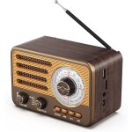Radio transistor vintage - style r�tro avec port�e moderne - portable - am / fm / sw - avec usb / tf ...