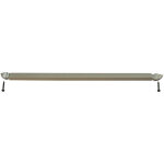 Rail de 42 cm en aluminium avec embouts pour motorisation de volet battant - blanc