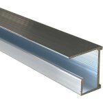 Rail en aluminium à visser sous tablettes pour dossiers suspendus, brut, lg 1000 mm homewell Rail en aluminium à visser sous tablettes pour dossiers suspendus, brut, lg 1000 mm homewell