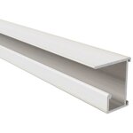 Rail en aluminium à visser sous tablettes pour dossiers suspendus, laqué blanc, lg 1950 mm homewell Rail en aluminium à visser sous tablettes pour dossiers suspendus, laqué blanc, lg 1950 mm homewell
