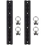 Rail d'arrimage en aluminium �pais de 304mm, avec 4 anneaux ronds, pour motos, vtt, motos tout - terrain, ...