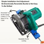 Rail de base de coupe r�glable, pince de positionnement pour scie circulaire - facile � installer, r�glable ...