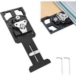 Rail de guidage carr� en m�tal, jauge � onglet r�glable multi - angles pour scie � rail carr� avec but�e ...