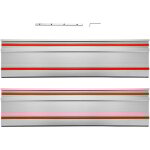 Rail de guidage pour scie  rail 55' avec 2 rails en aluminium de 27, 5' et 1 connecteur, compatible ...