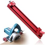 Rail de guidage de scie circulaire, guide r�glable en alliage d'aluminium de pr�cision, double verrouillage, ...