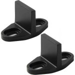 Rail infrieur de porte de grange coulissante, rail infrieur mont au sol pour portes et armoires (noir, ...