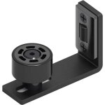 Rails inf�rieurs de porte de grange coulissante avec rouleaux r�glables, rails de sol pour porte de grange, ...