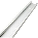 Rail � onglet en t pour scie � table, d�fonceuse et outils de travail du bois argent 500 mm 30 x 12. ...