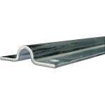 Rail pour portail coulissant � visser au sol - gorge ronde de 16mm - longueur de 2000mm, largeur de 56mm ...