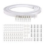 Rail de rideau flexible et incurvé pour plafond, support de tringle simple pliable pour cloison de séparation, ... Rail de rideau flexible et incurvé pour plafond, support de tringle simple pliable pour cloison de séparation, ...