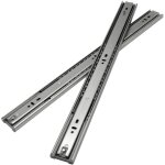 Rail de tiroir 350 mm, capacit de charge 45 kg, glissires compltes avec amortissement, guides  billes, ...