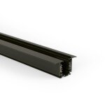 Rail triphas encastr - contrle dali - 1 mtre - noir